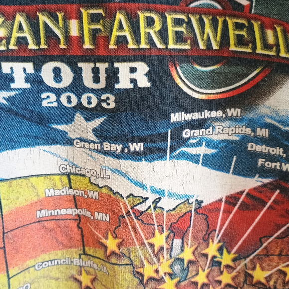 Vintage Y2K 2003 Alabama The American Farewell Tour T Shirt Size Large - Picture 5 of 7